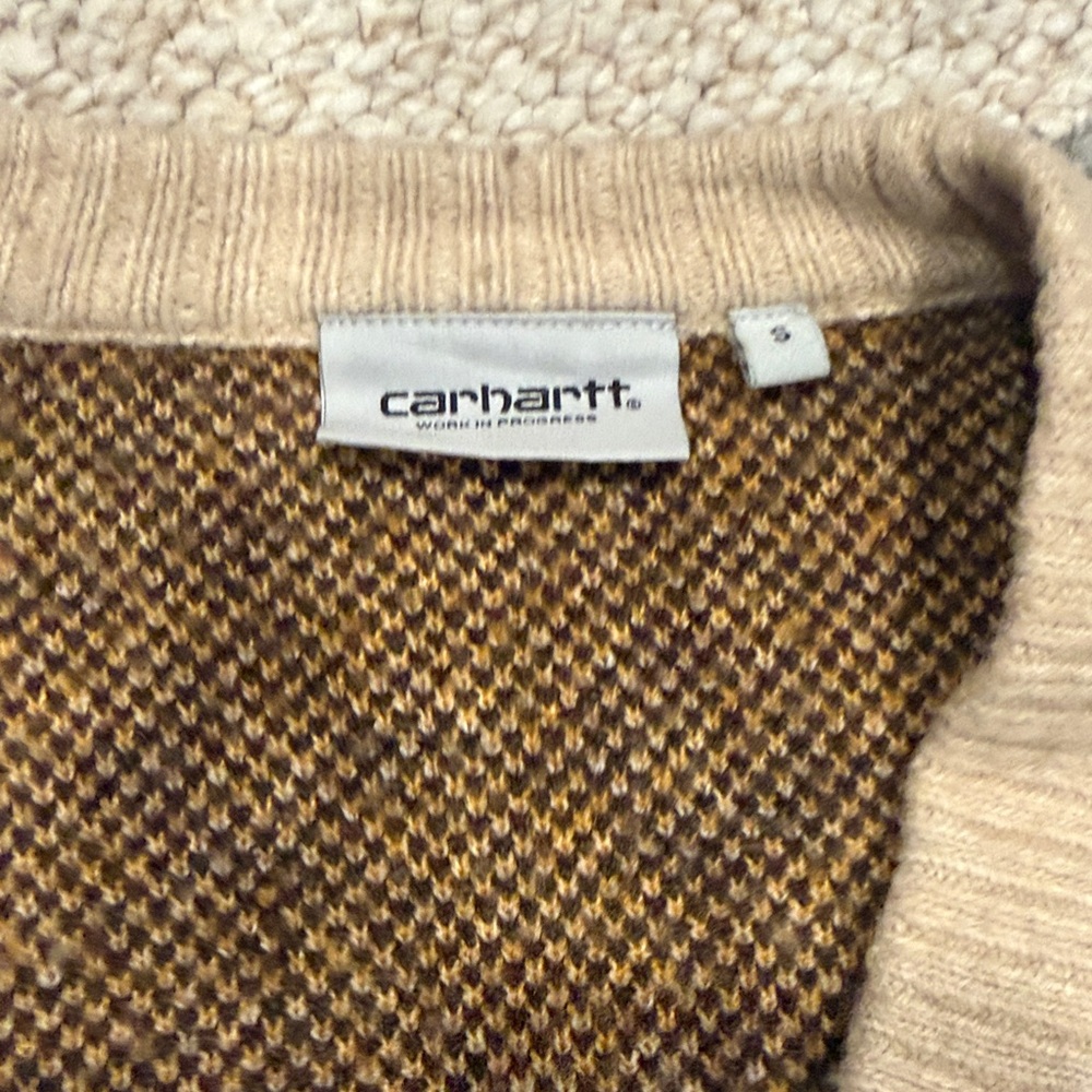 Unknown Brand Beige Patterned Button-Up Women's S… - image 2